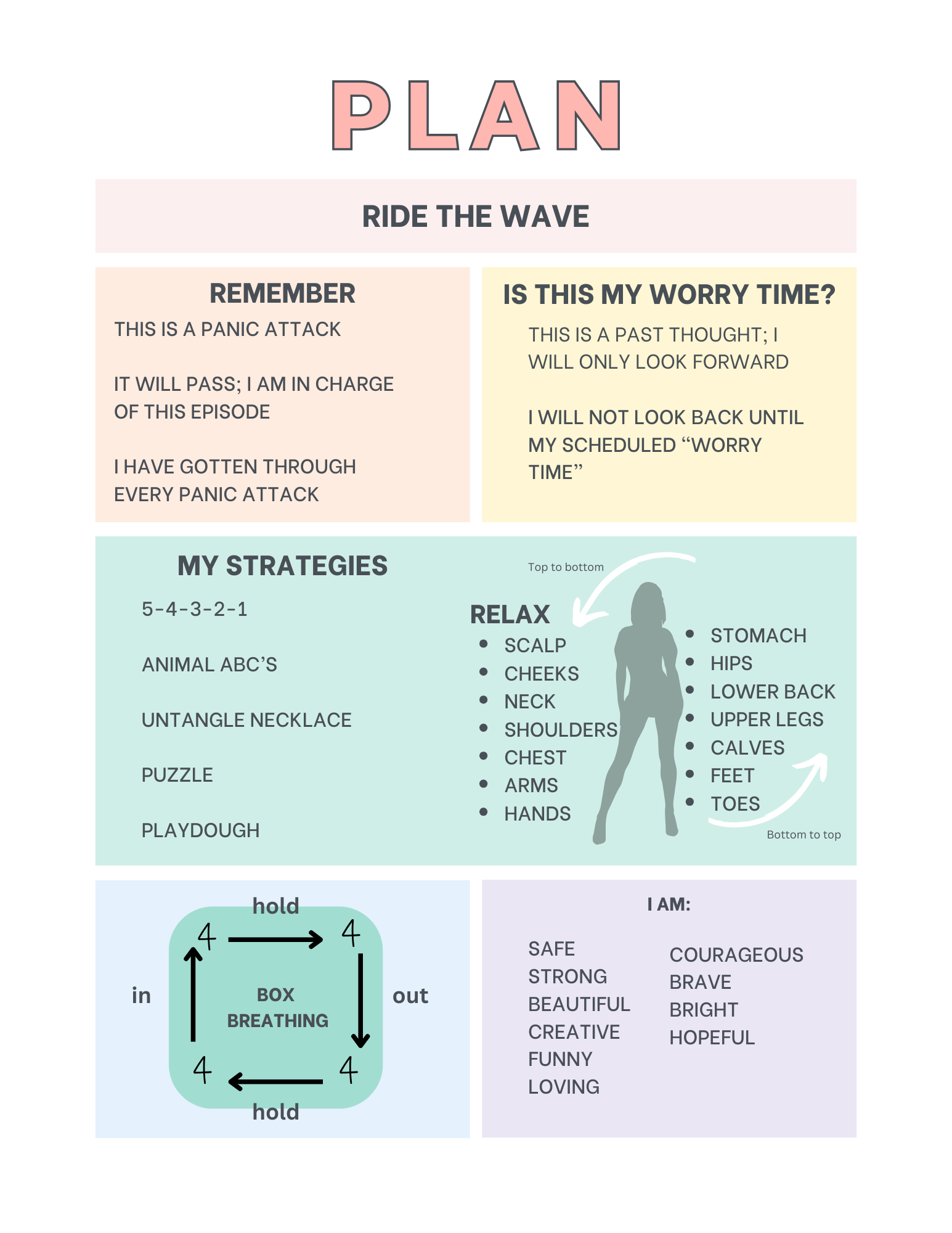Panic Plan Worksheet